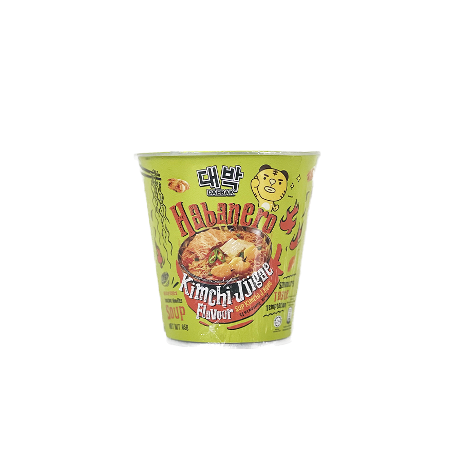 Instant Noodles Cup With Habanero/Kimchi Jjigae Flavor 88g Ghost Pepper