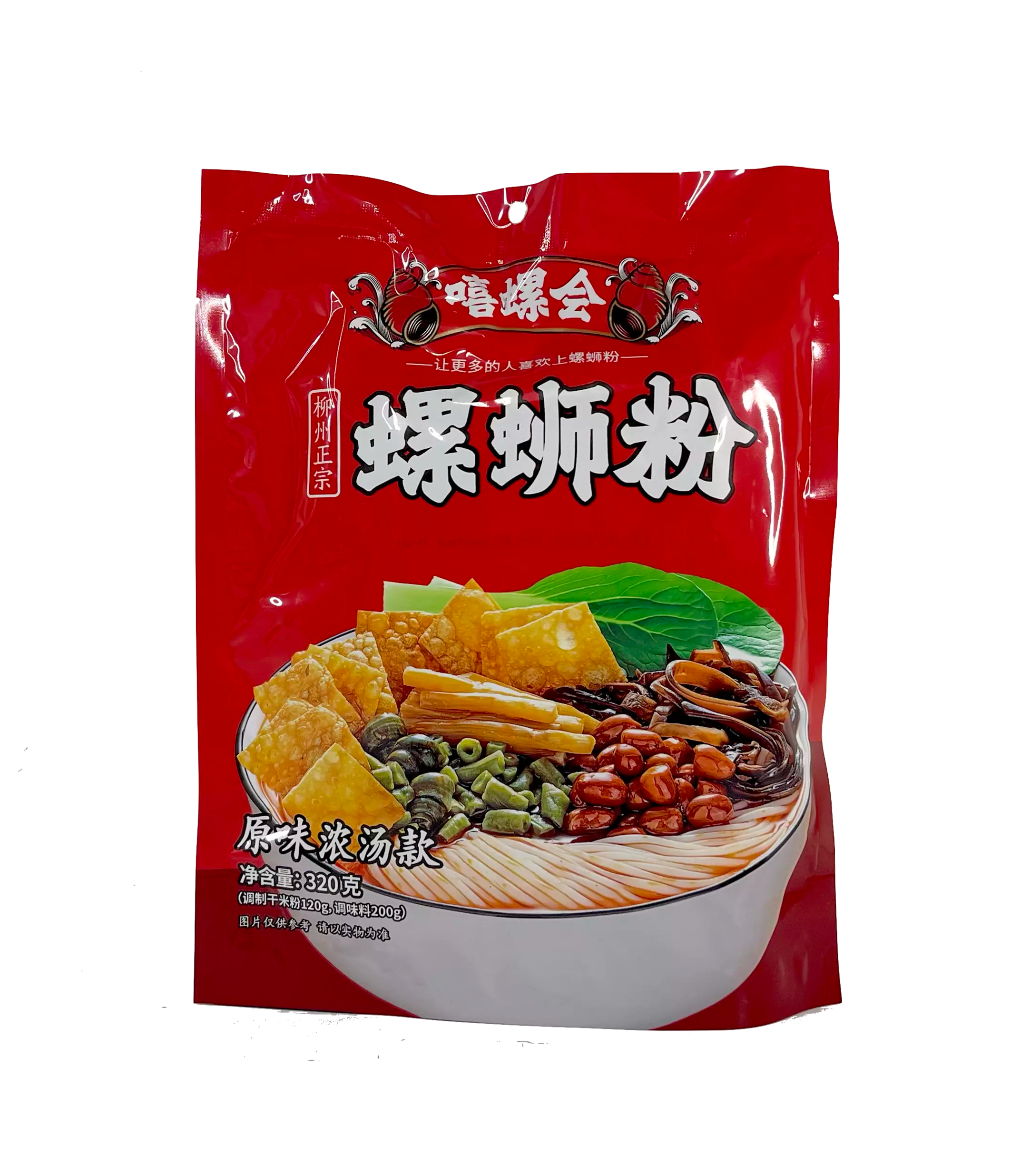 Snabbnudlar Original Smak 320g Xi Luo Hui Kina