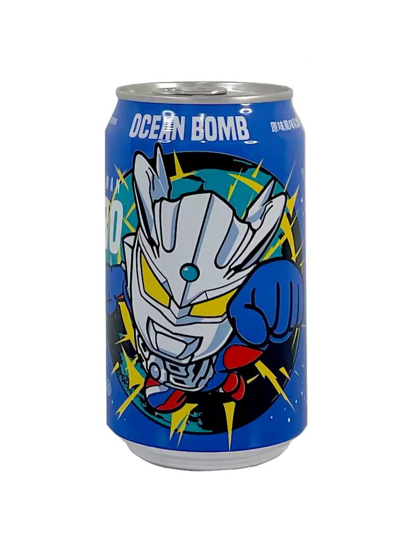 Ocean Bomb Ultraman Sparkling Yoghurtdryck Med Original Smak 330ml Kina