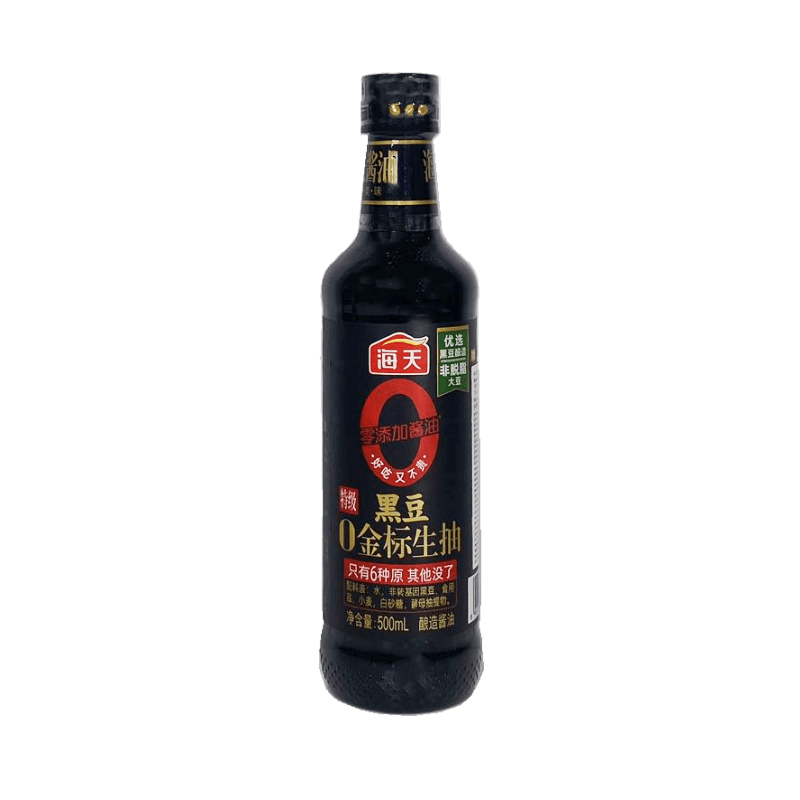 Black Bean Soy Sauce 0 Light 500ml Golden Label Haitian China