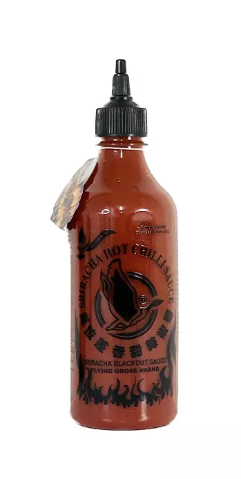 Sriracha Chilisås Blackout 455ml Flying Goose Thailand