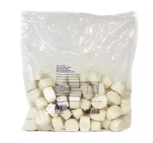 Steamed Bread Without Filling Frozen (17gx60pcs)/Bag Mantou Golden Dragon China