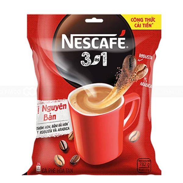 Snabbkaffe 3 In 1 Espresso Röd 17gx46st/påse Nescafé Vietnam