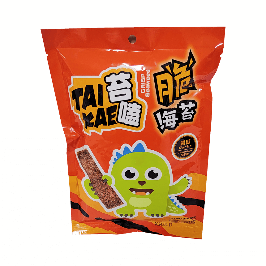 脆海苔 香蒜味 36克 Taikae 台湾