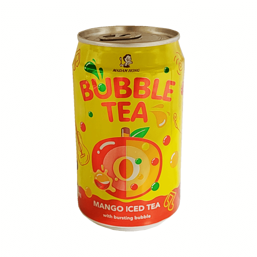 Drink Bubble Ice Tea Mango Flavour 320ml Madam Hong Taiwan
