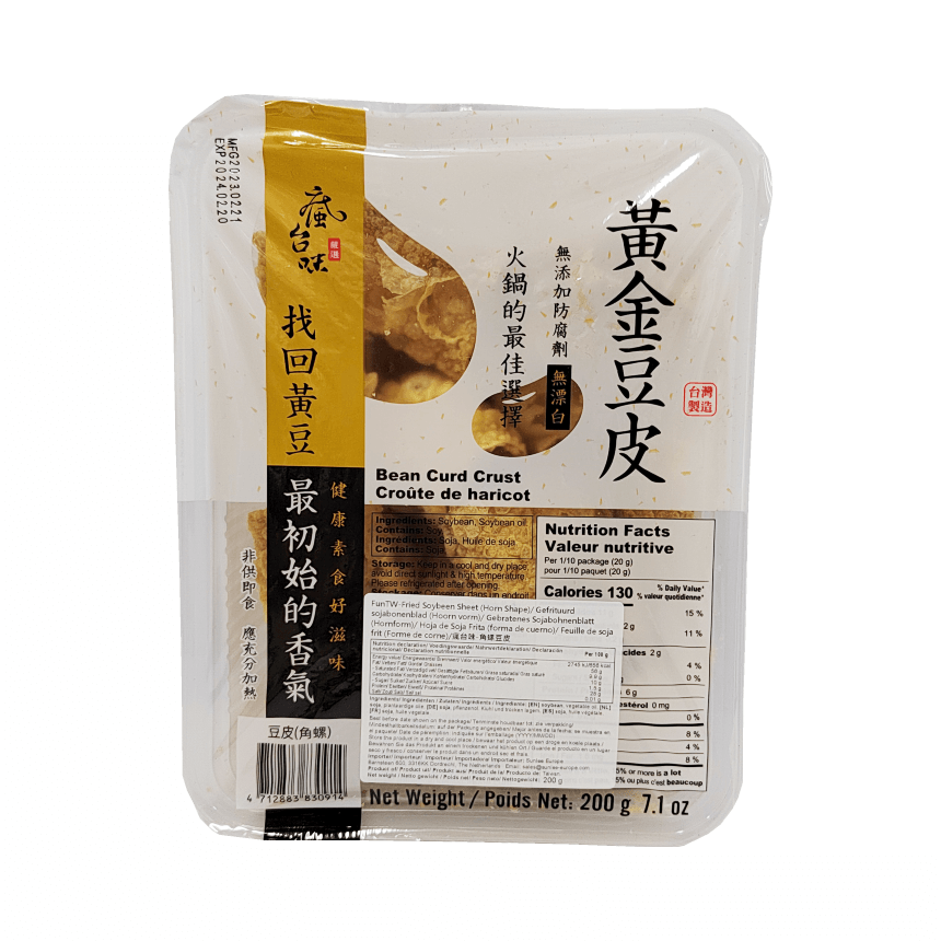 Fried Bean Curd For Hotpot 200g Feng Tai Wai Taiwan (Jiao Luo)