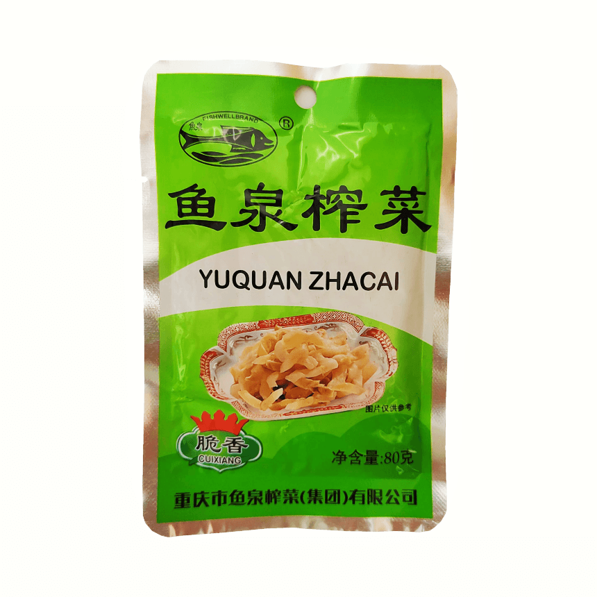 Konserverade Grönsaker Crunchy 80g XJC Yu Quan Fish Well Kina