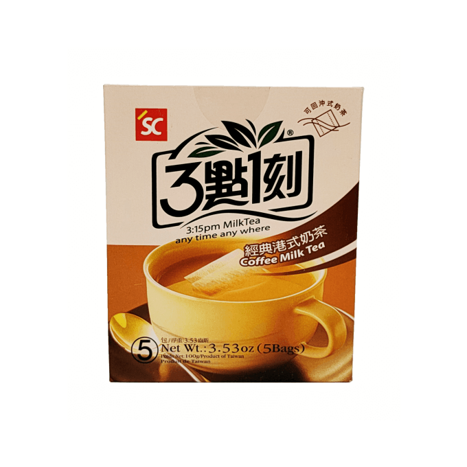Snabb Mjölkste Med Kaffe Smak 5x20g 3:15PM Taiwan