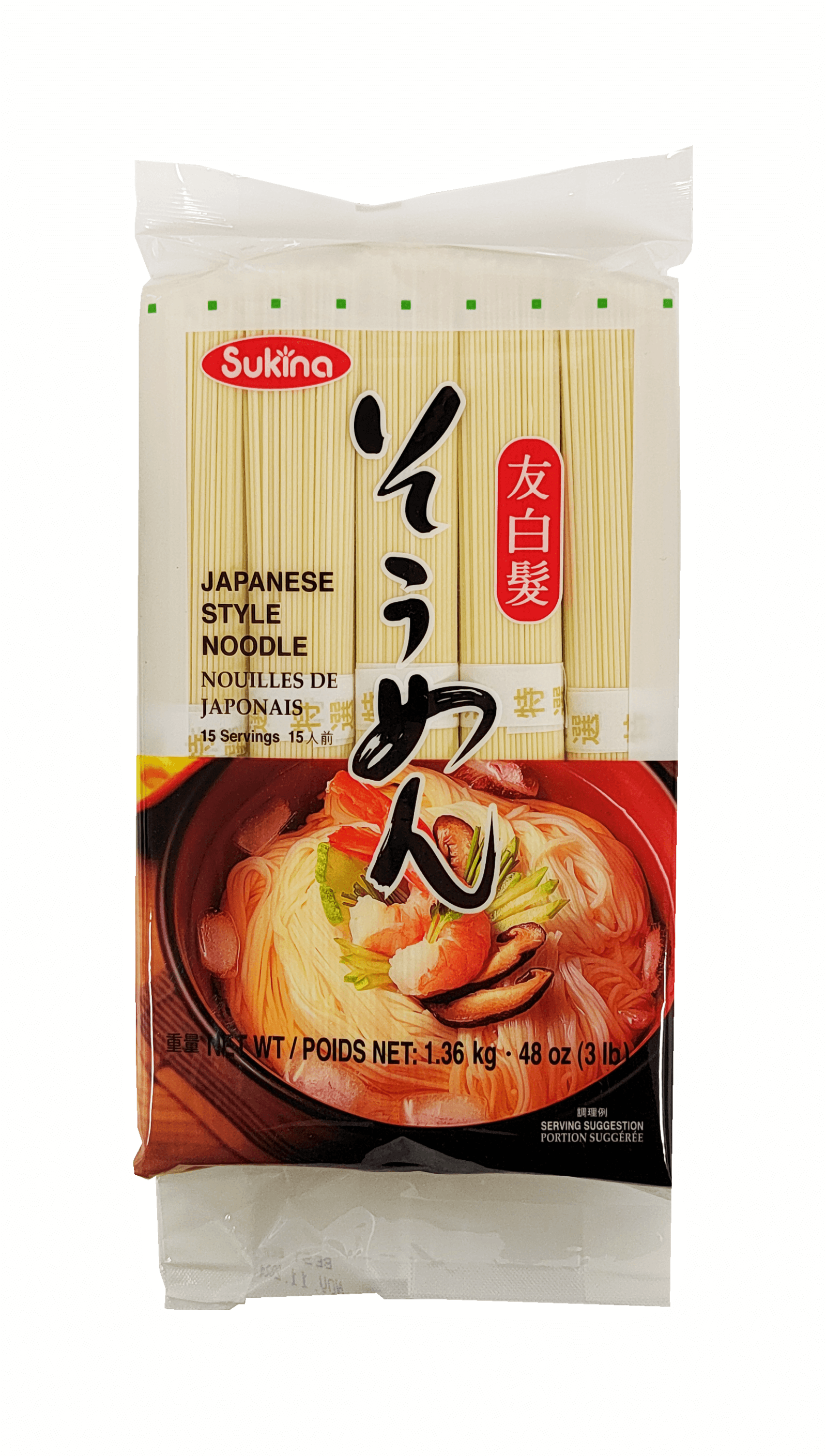 Noodles Tomoshiraga Somen 1,36kg Sukina Korea