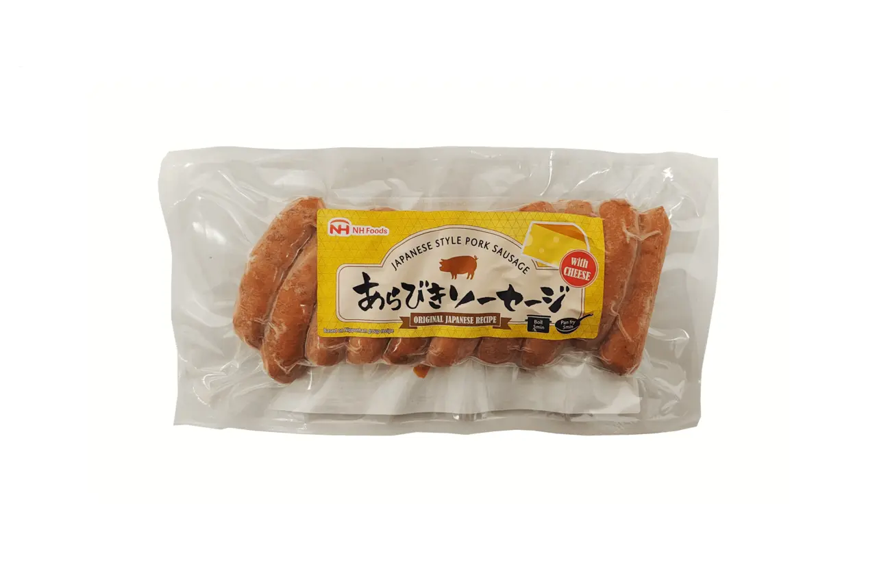 Japanese Sausage / Pork With Cheese 185g Arabiki NH Food Germany