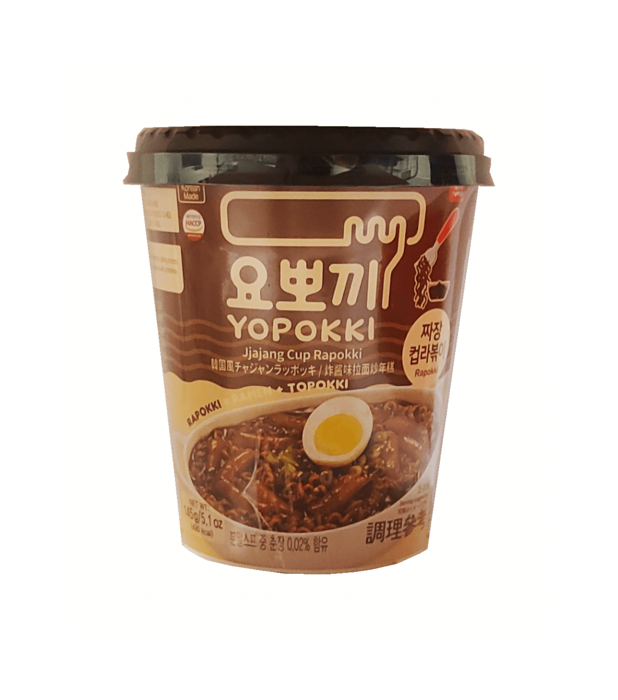 韩国网路人气推荐 - 拉面/年糕杯 Jjajang味 145g Yopokki 韩国