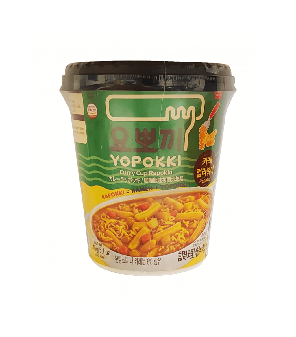 Rice Cake/Ramen Cup Curry145g Yopokki Korea