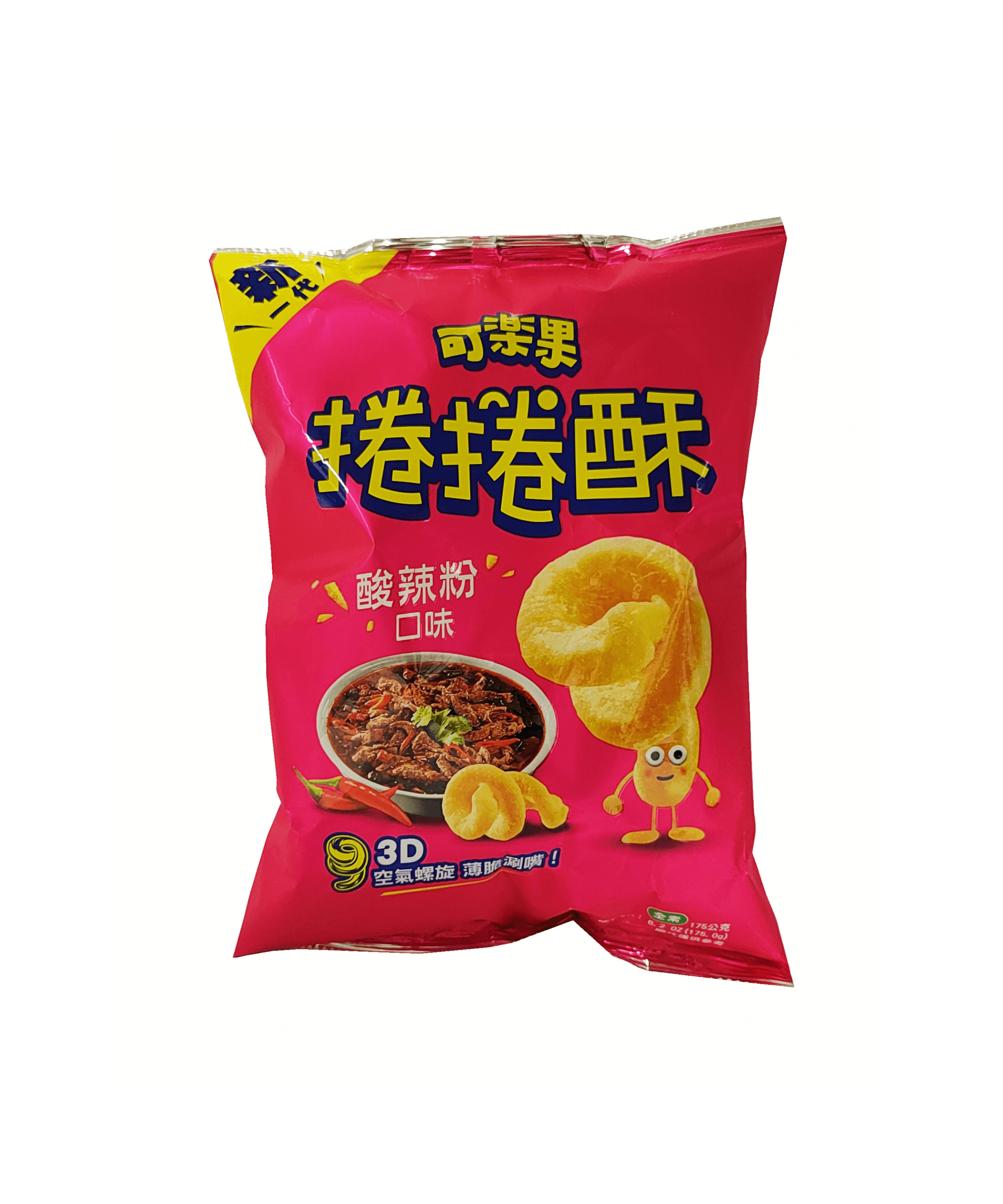 Crispy Chips Pea Twinsts Hot Sour 175g Koloko Taiwan
