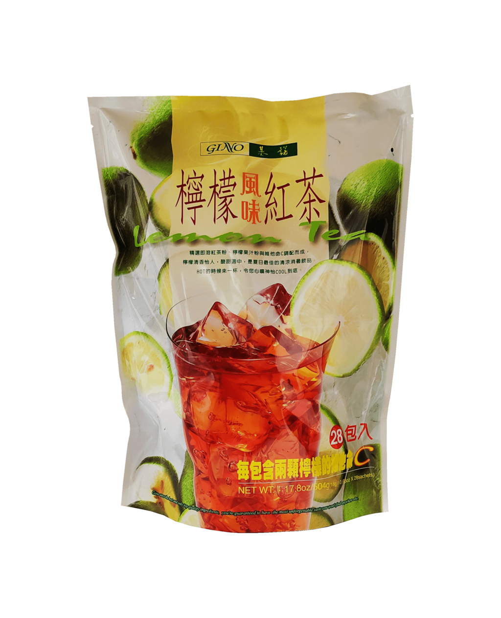 柠檬风味红茶粉 504g (20包) 基诺 台湾