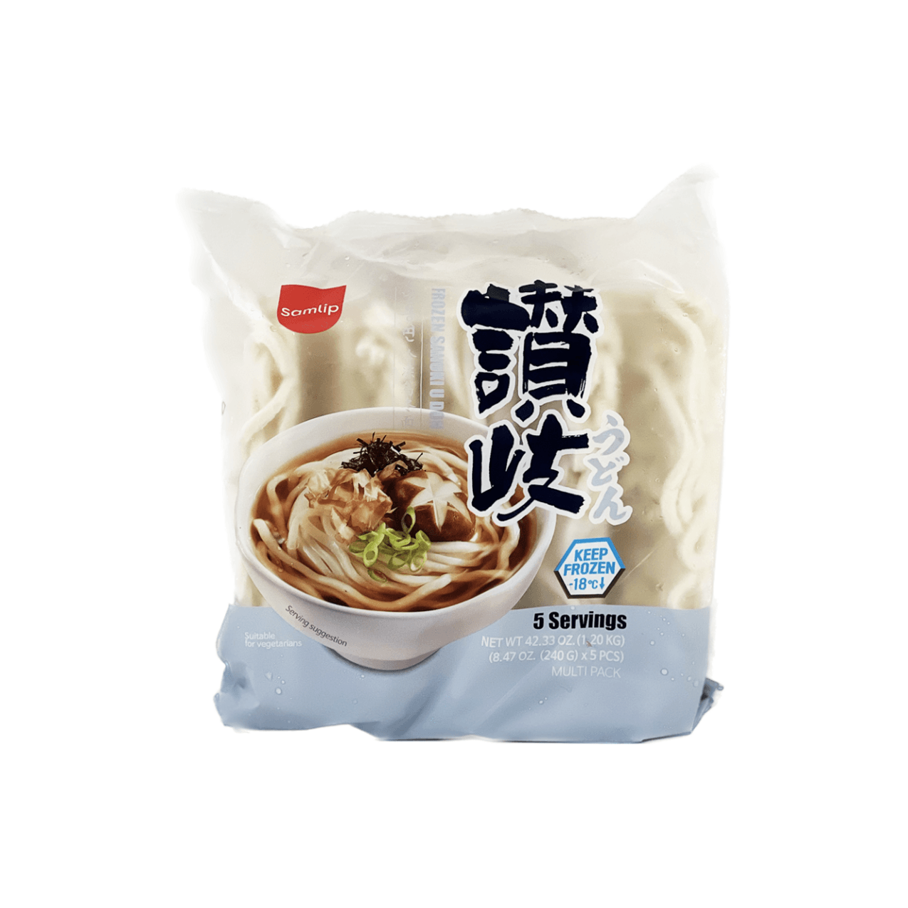 Udon Frozen 1.2kg (5x240g) Samlip Korea