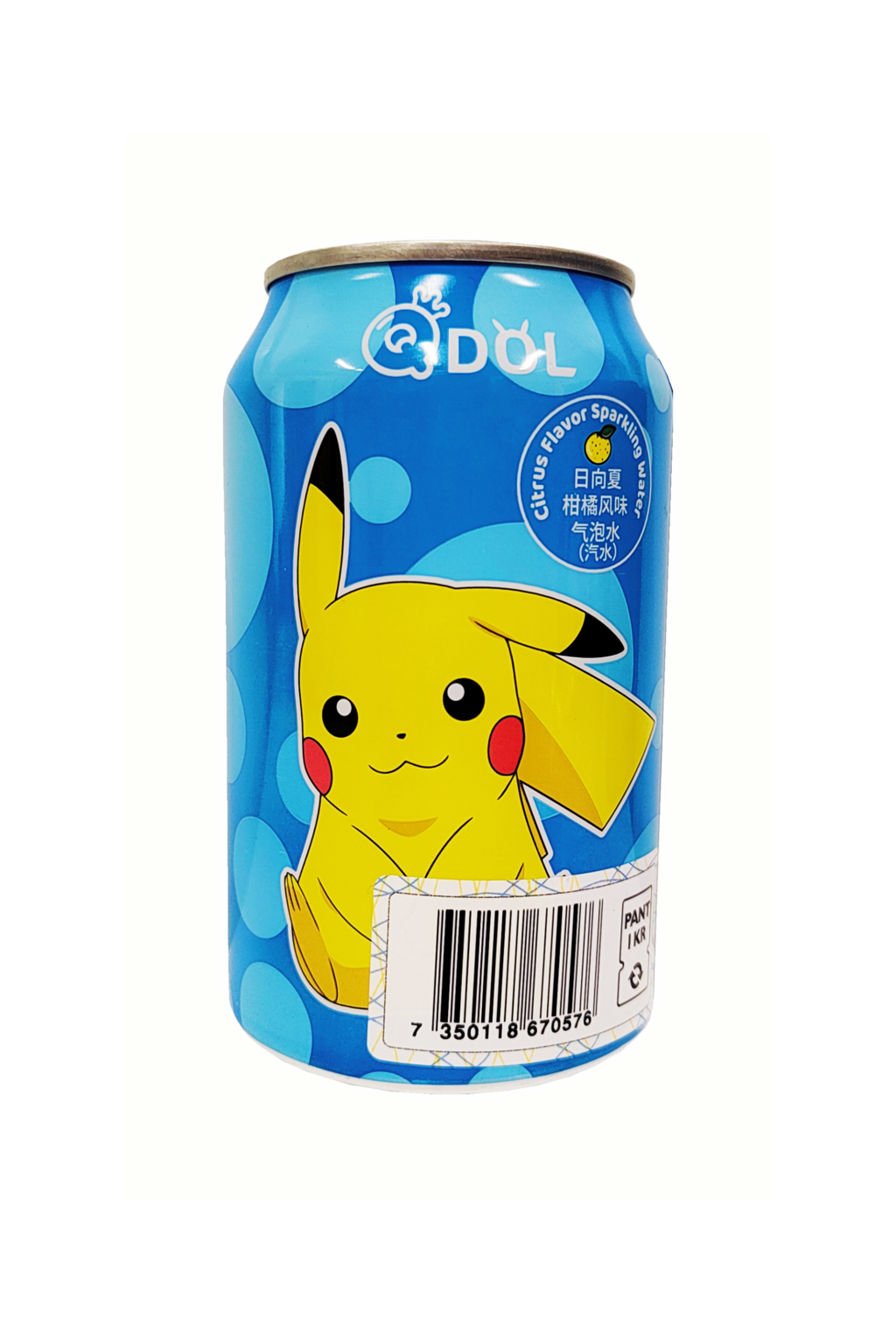 Soda Tangerine Flavour 330ml QDOL Pokemon 330ml China
