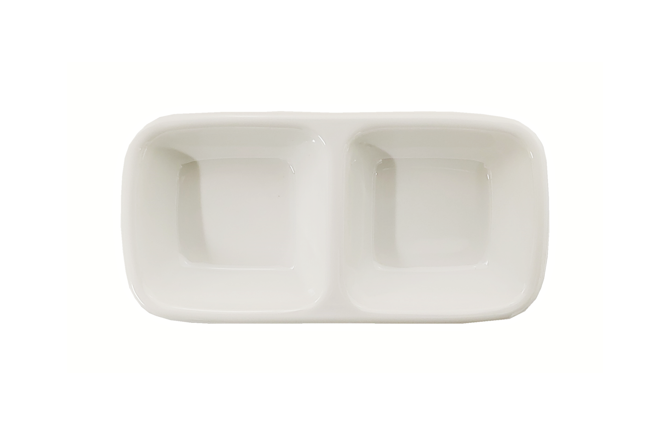 Soy Bowls White Double Rect D0009 China