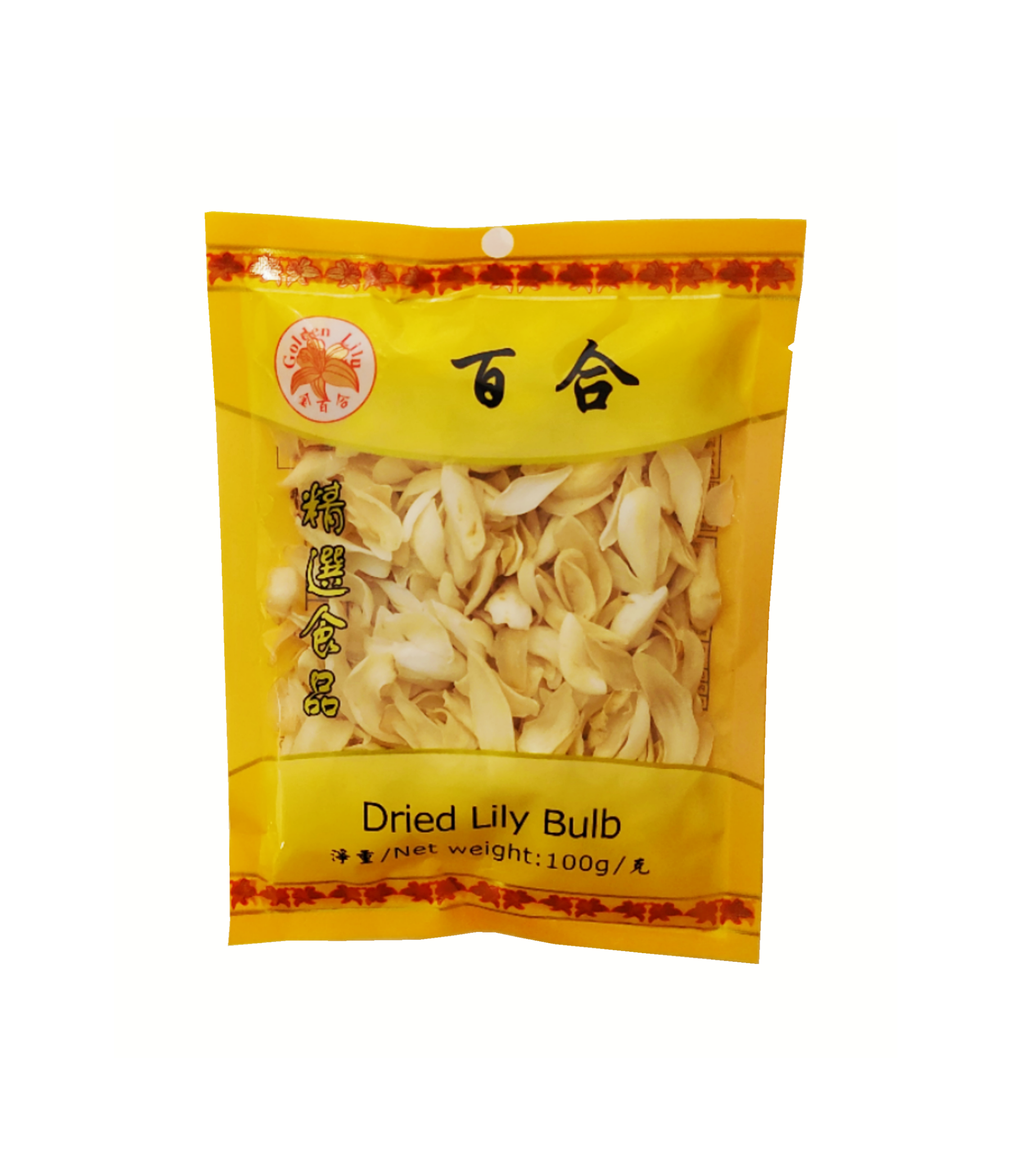 Dried Lily Bulb (Pak Hop) 100g Golden Lily China