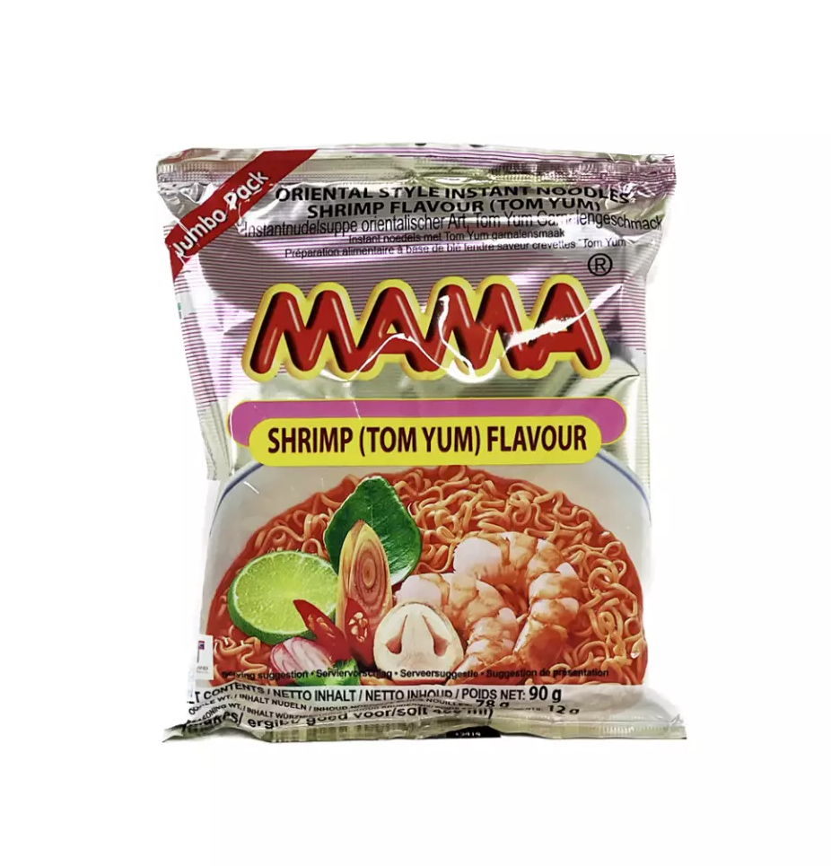 Snabbnudlar Räkor Tom Yum Smak 90g Mama Thailand