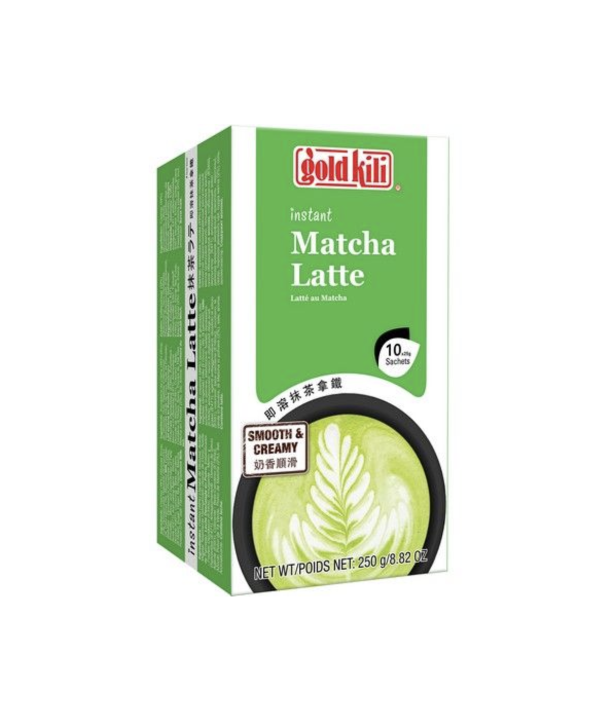 Instant Latte With Matcha Flavor 25gx10pcs/Förpackning Gold Kili Singapore