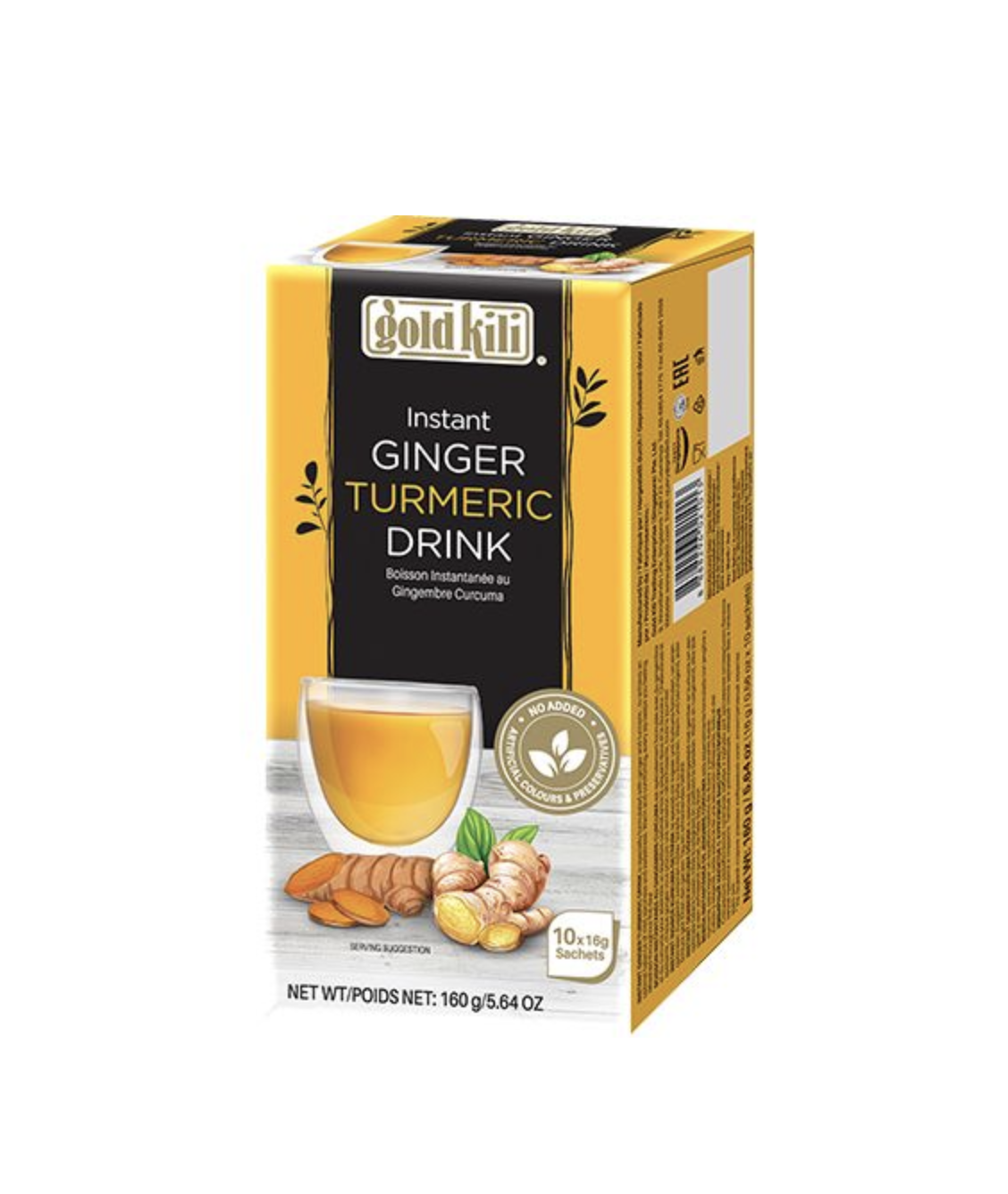 Instant Drink Ginger Turmeric Flavor 160g Gold Kili Singapore