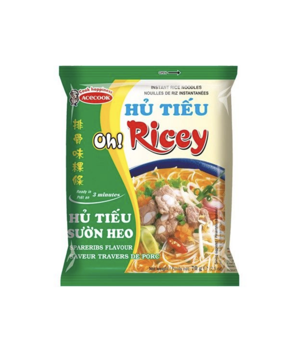 Instant Rice Noodles Spareribs 70g Acecook Vietnam