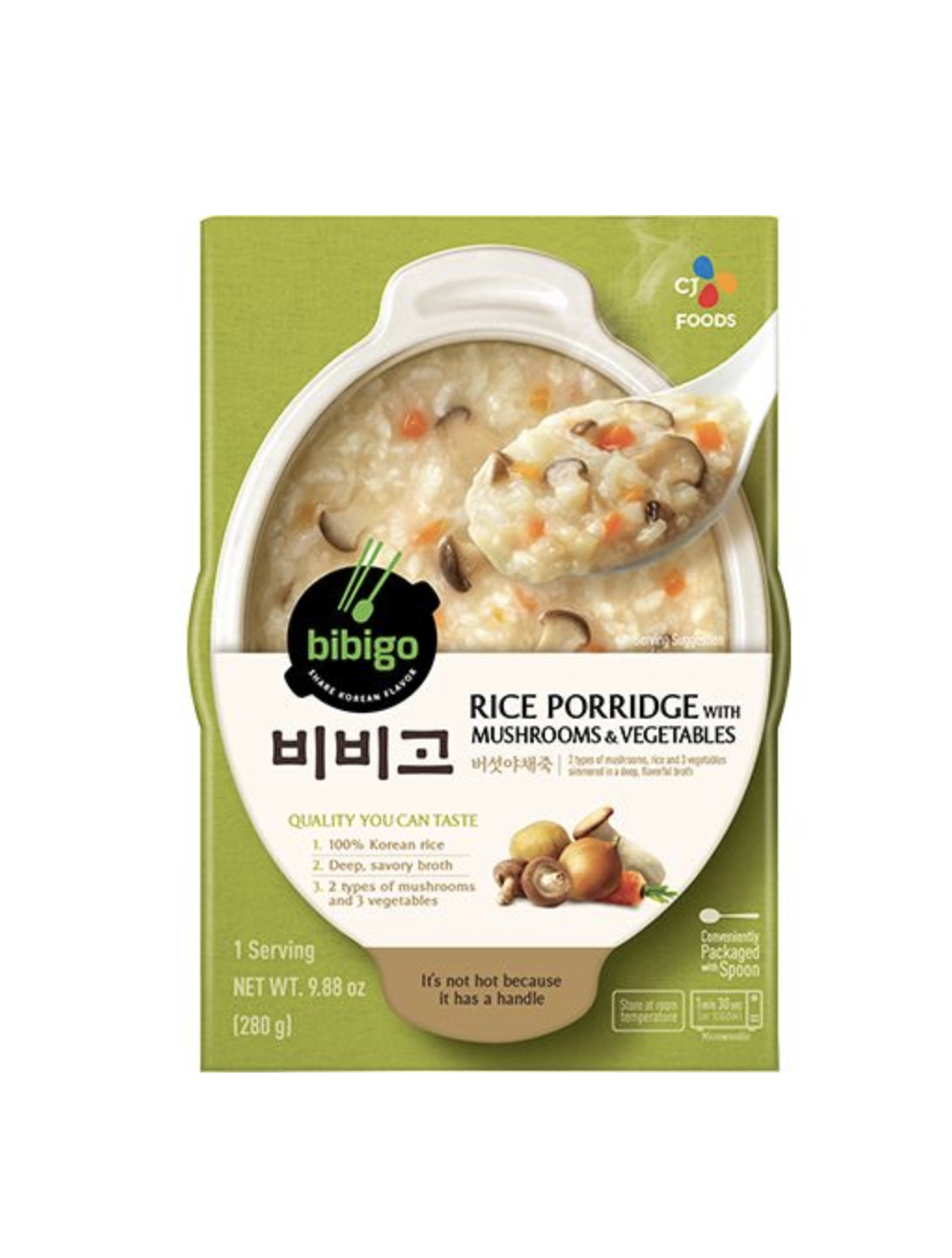 Rice Porridge Mushroom/Vegetables 280g Bibigo Korea