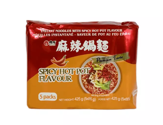 Instant Noodles Spicy Hot Pot/Ma La 85gx5st Weilih China