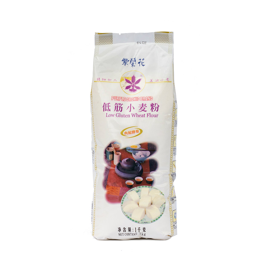 Flour For Bread/Man Tou/Low Gluten 1kg Purple Orchid Brand China