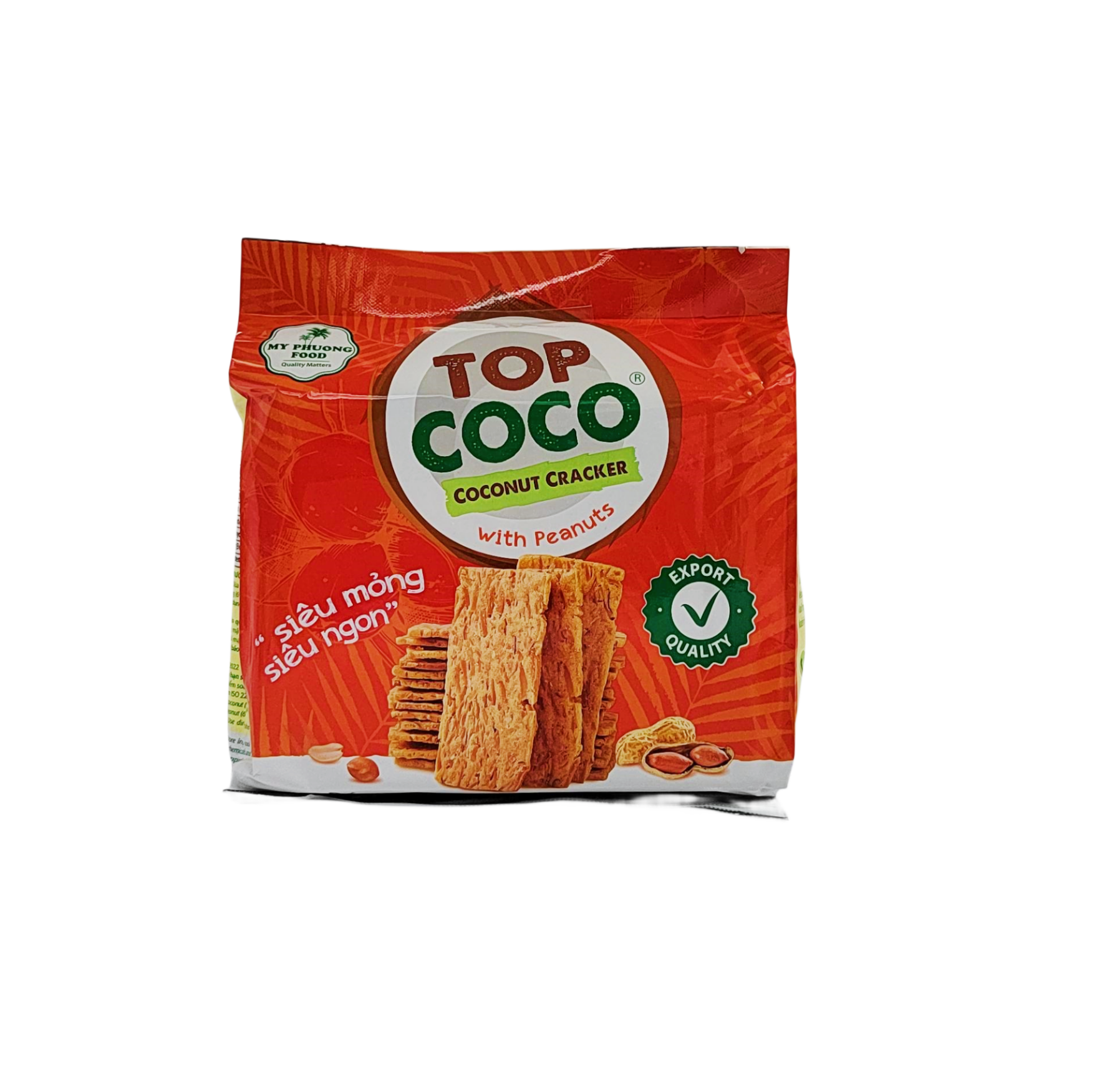 Kokosnöt Cracker Jordnött Smak 150g Top Coco Vietnamn