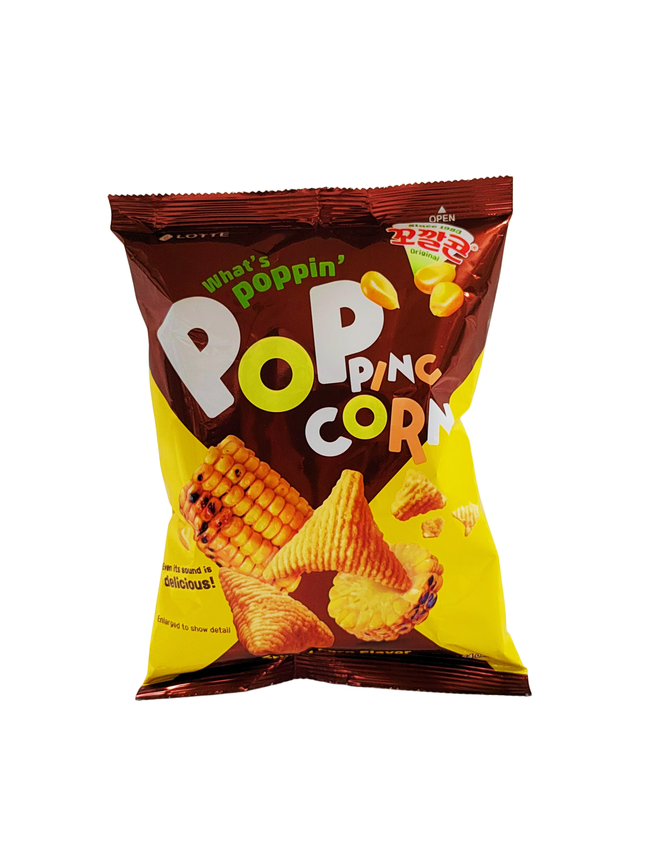 Popping Corn Chips Original Flavour 72g Lotte Korean