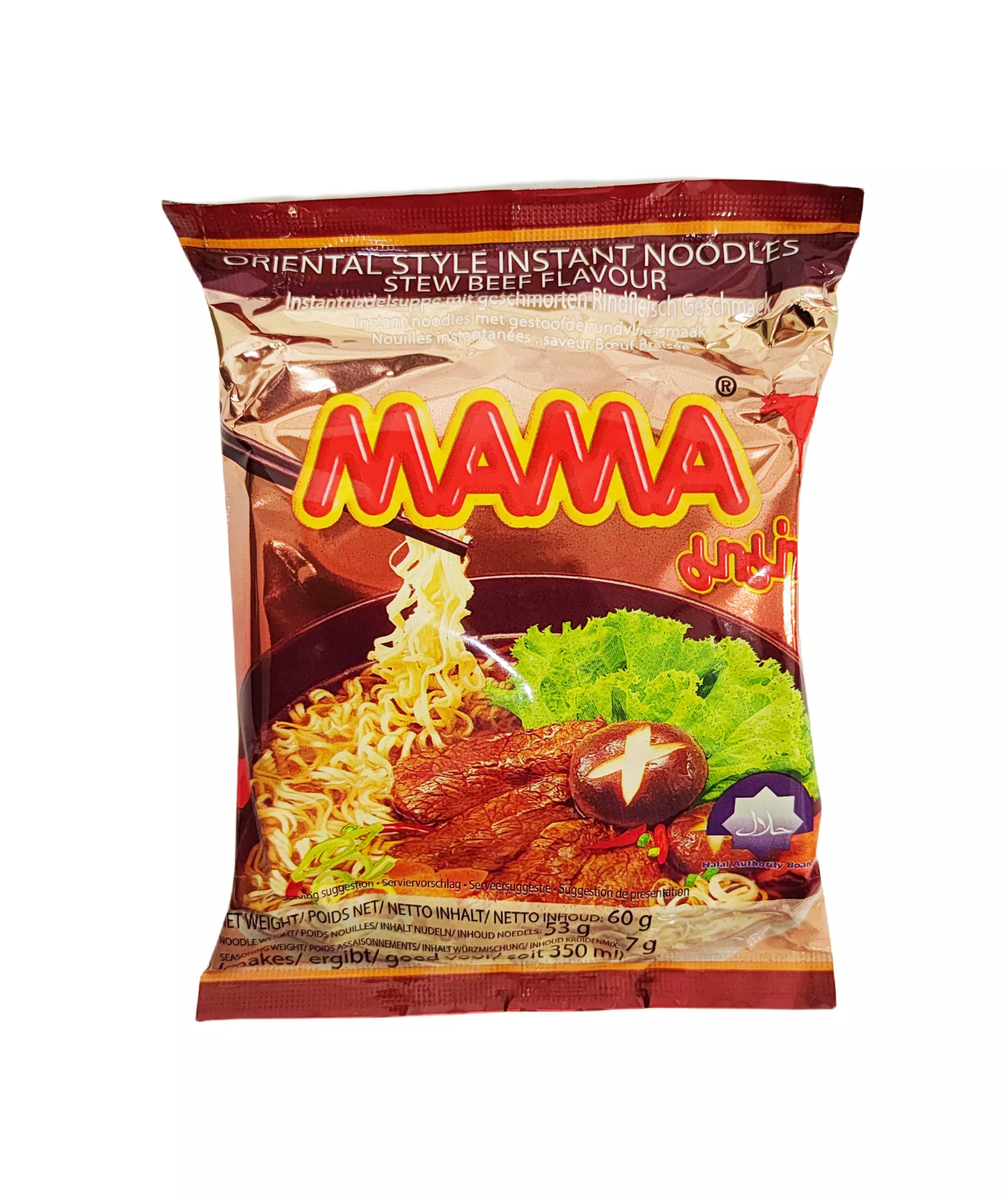 Snabbnudlar Stew Biff 60g Mama Thailand