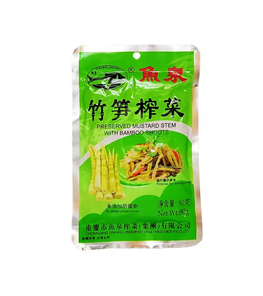 竹笋榨菜 80g 鱼泉 中国