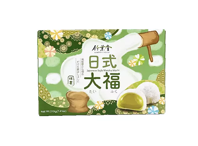 麻糬 抹茶风味 210g 竹叶堂 台湾