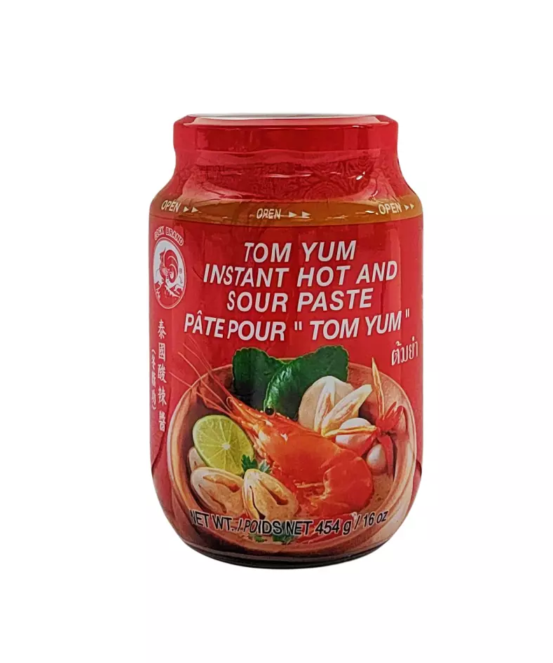Instant Tom Yum Hot/Sour Paste 454g Cock Thailand