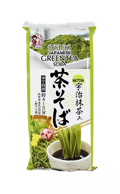 Itsuki Japanese Soba Noodle Green Tea 450g Japan