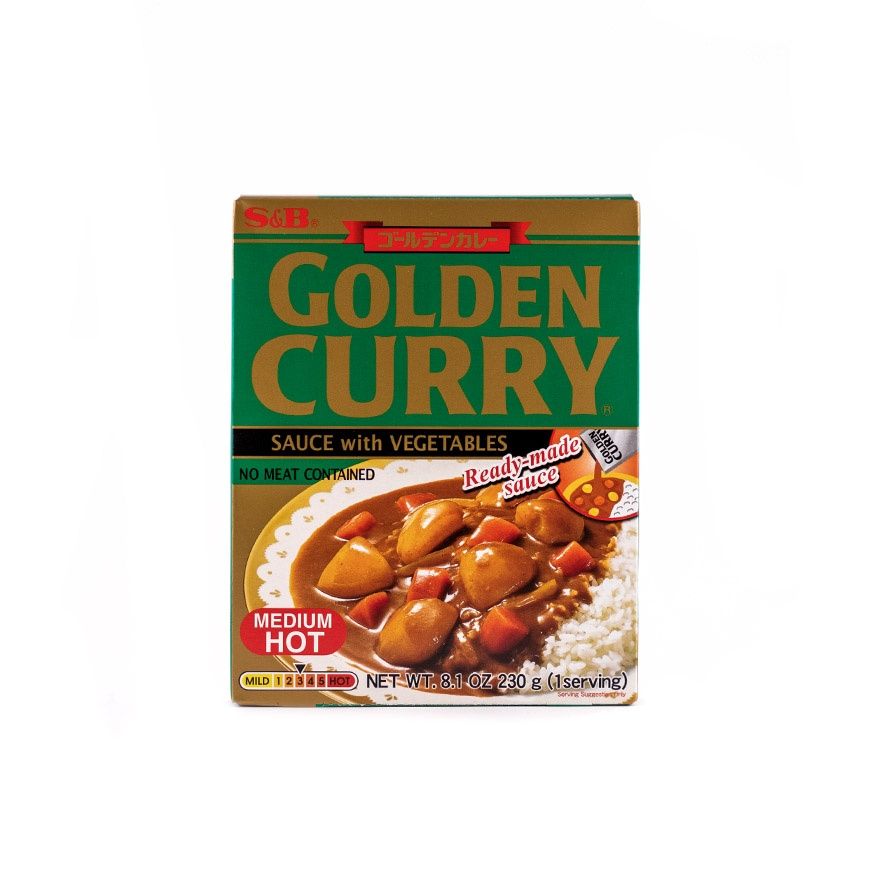 Currysås Grönsaker Mediumstark  Golden Curry  230g S&B Japan
