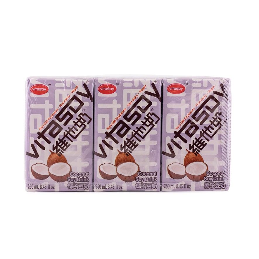 Soy Drink With Coconut Flavour 250mlx6pcs White   China