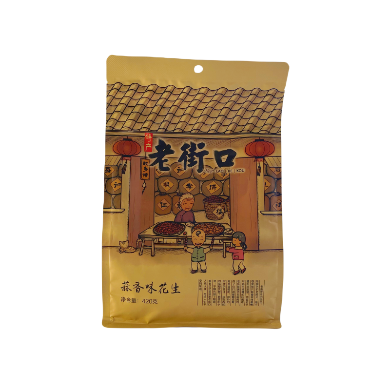 Peanuts With Garlic Flavor 420g Lao Jie Kou China