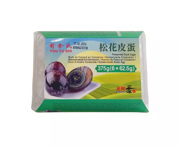 Fermenterade Ankägg 62,5gx6st/Ask GOOSUN Guang Yang Kina