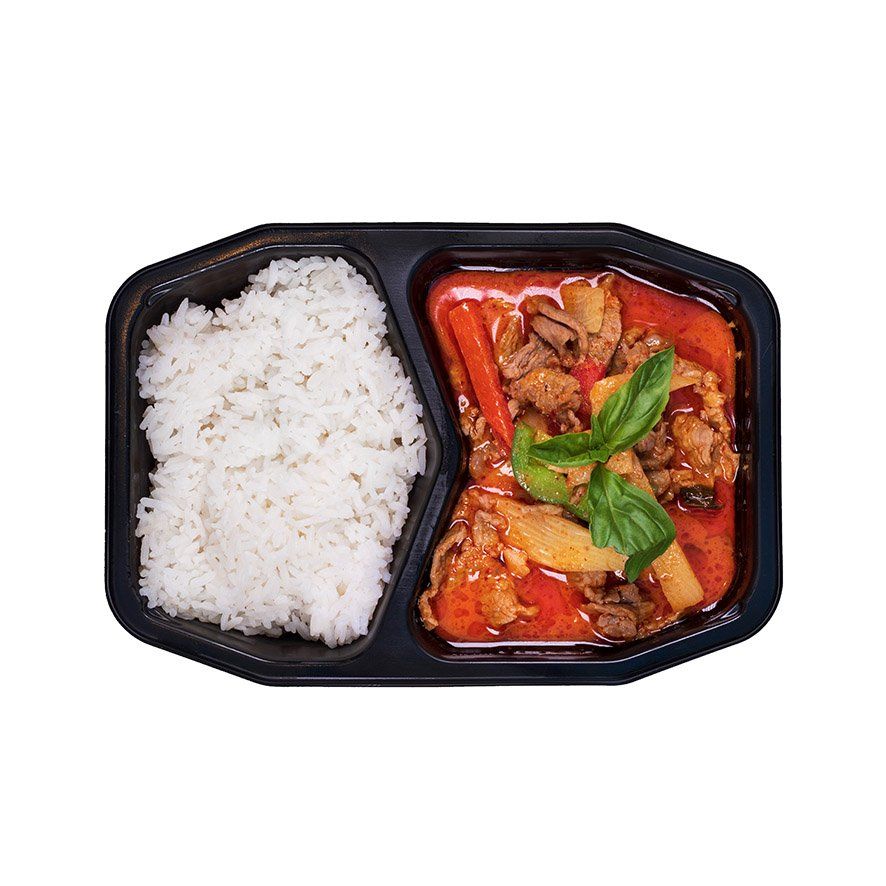 Biff med röd curry och kokosmjölk Sverige