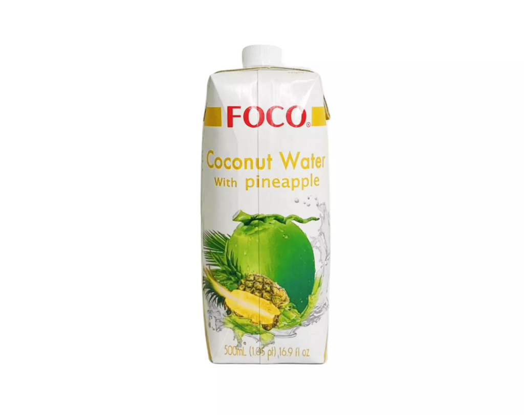 Coconut Water Pineapple Flavour 500ml Foco Thailand