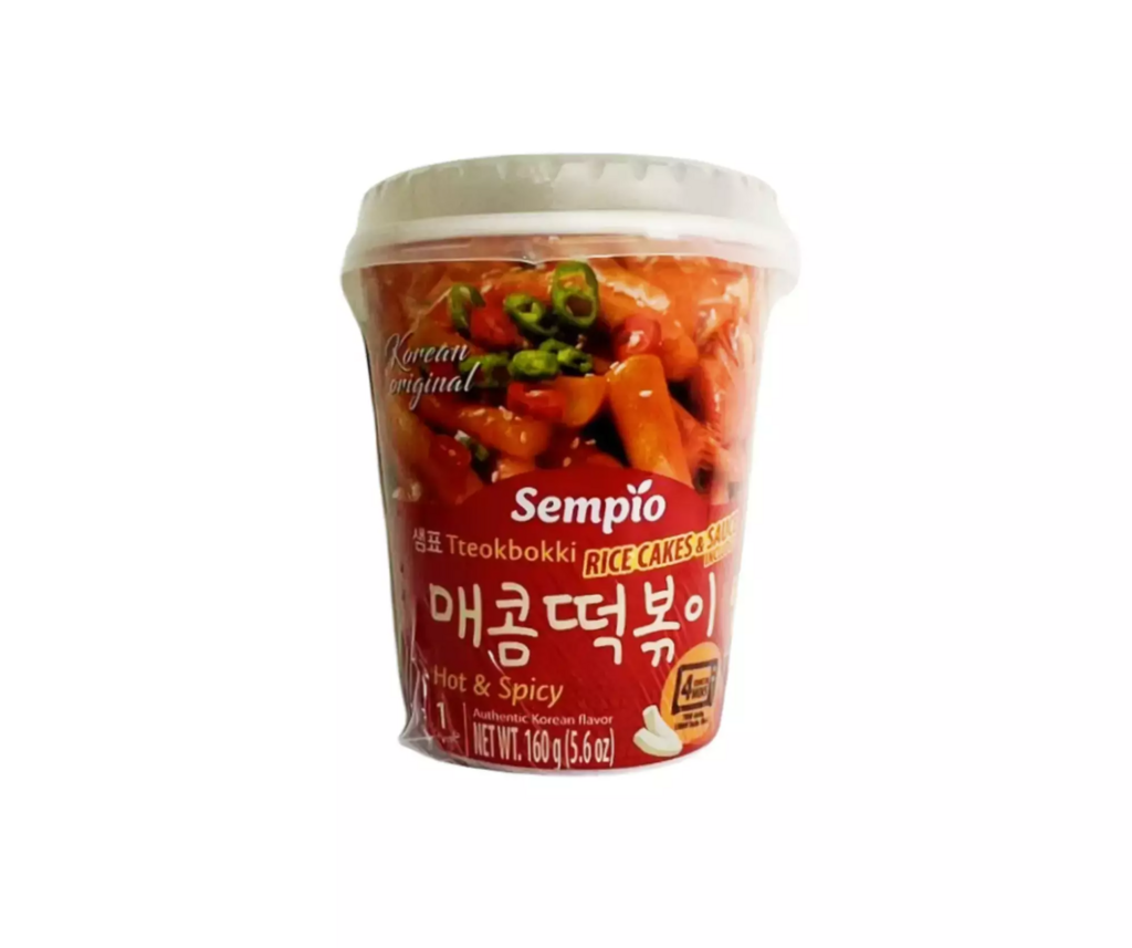 Snabb Tteokbokki Med Super Stark Smak 160g Sempio Korea