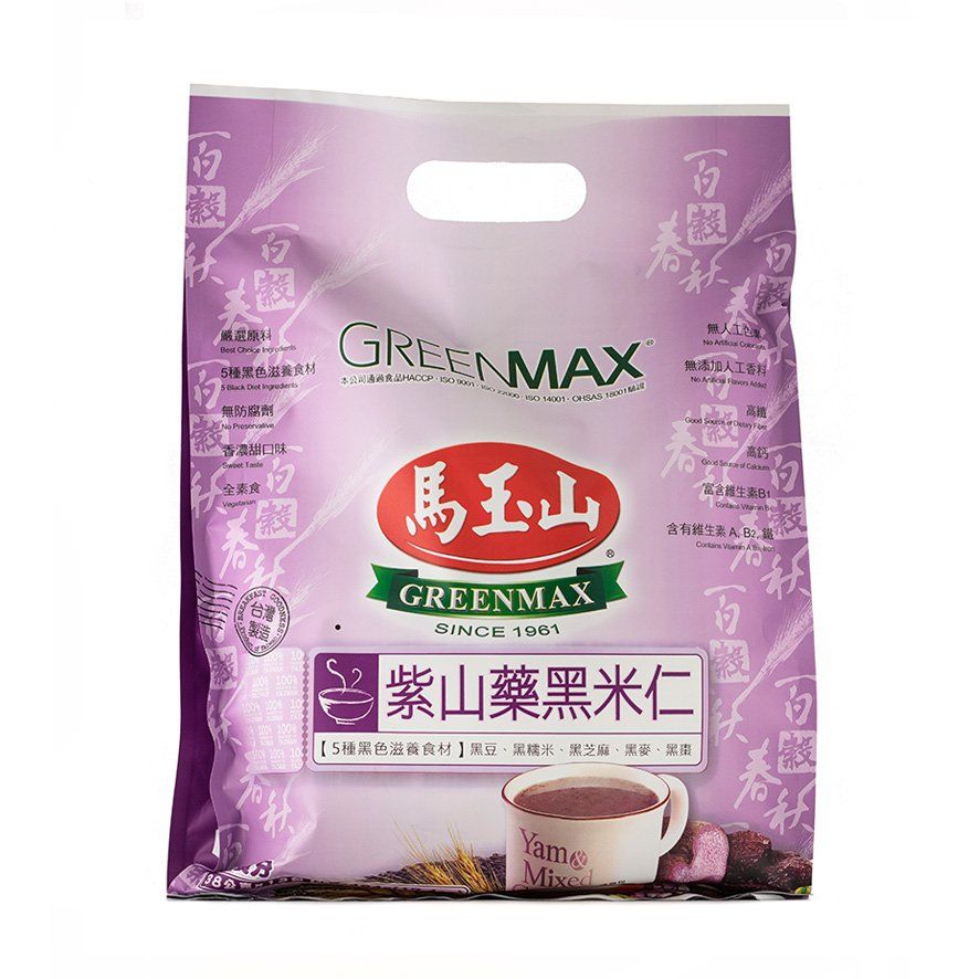 Vegan Mix Yam Spannmål 30gx12st/Förp Green Max Taiwan
