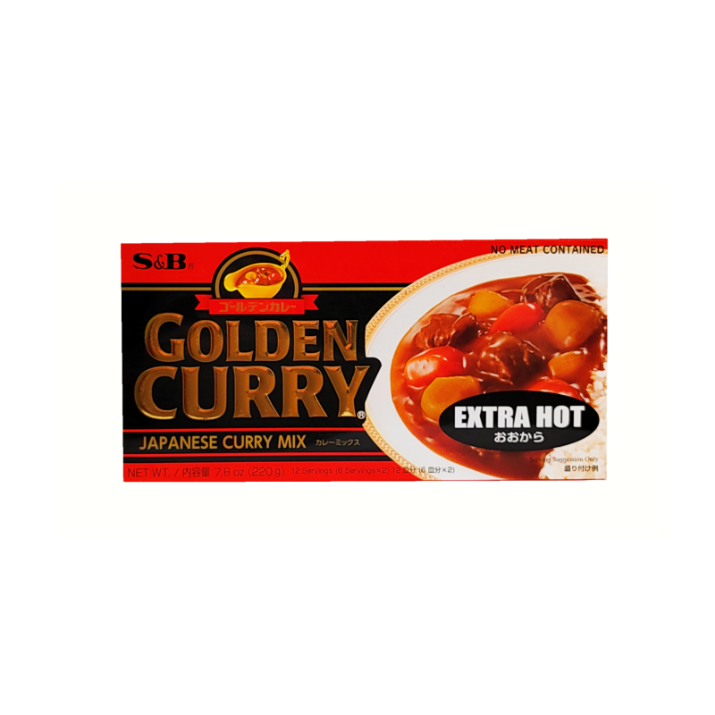 Golden Curry Jumbo Extra Hot 220g S&B Japan
