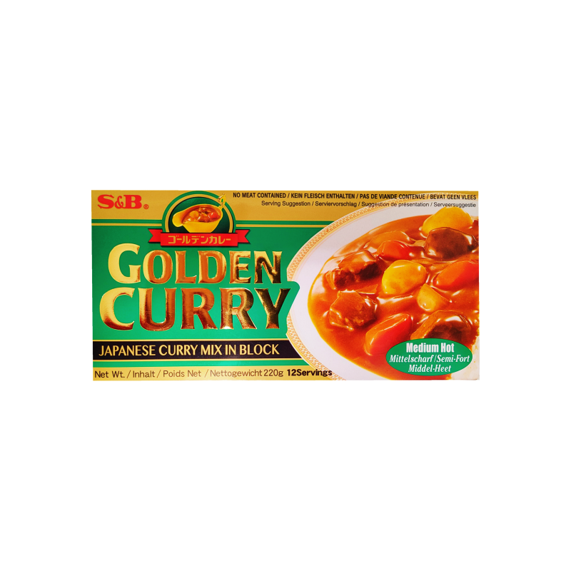 Golden Curry Jumbo Medium Hot 220g S&B Japan