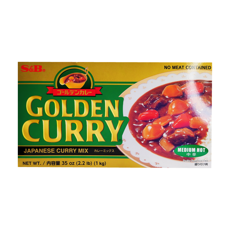 Golden Curry Medium Hot 1kg S&B Japan