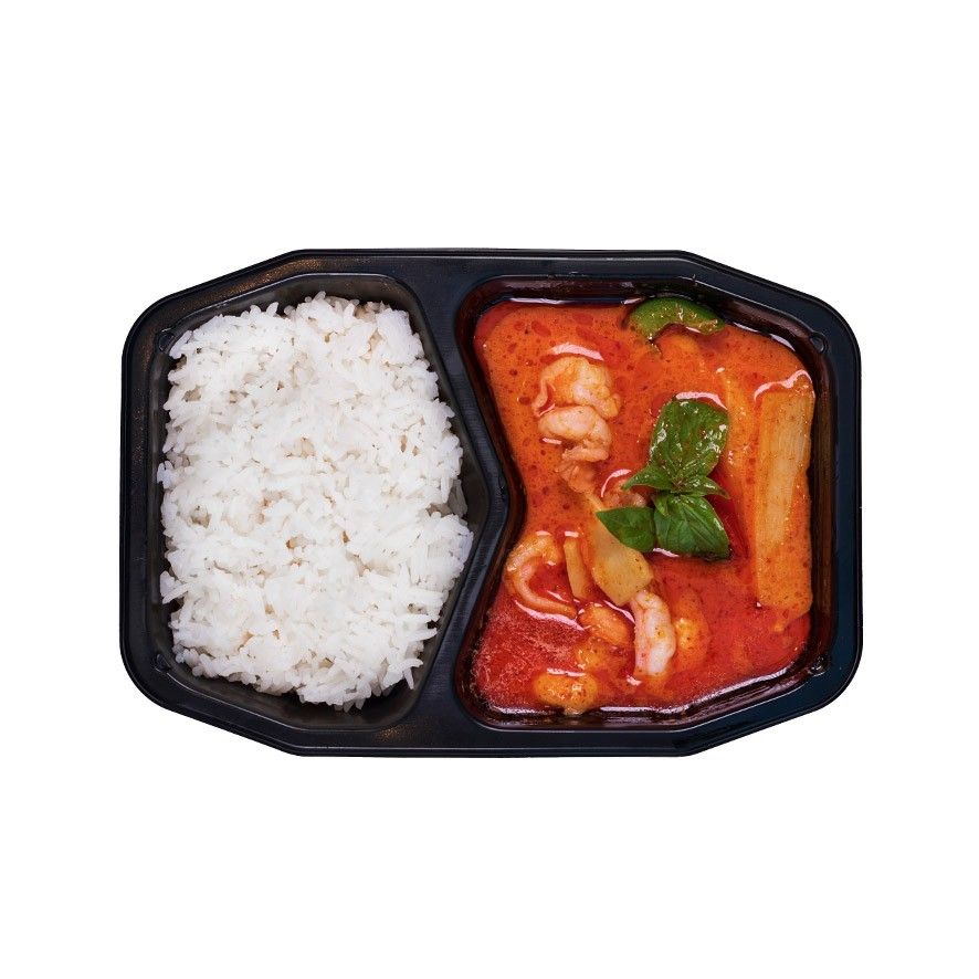 Räkor med röd curry och kokosmjölk Sverige