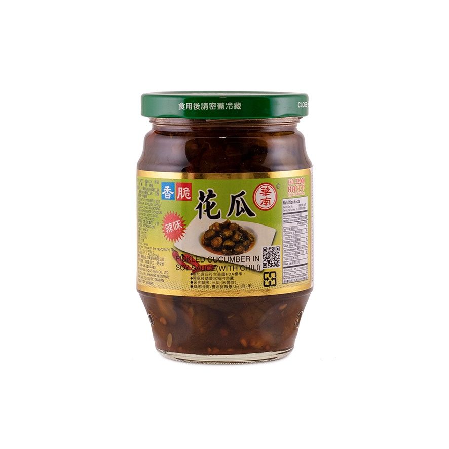 Picklad Gurka i Sojaspås Med Chili 369g HG Hwa Nan Kina