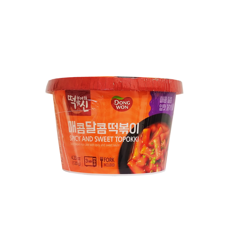 Quick Rice Cake Cup Sweet & Spicy 120g Dongwon Korean